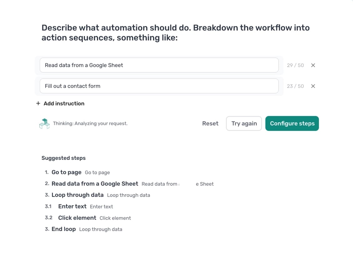 Describe the bot you wish to build to the AI and it will make it - axiom.ai